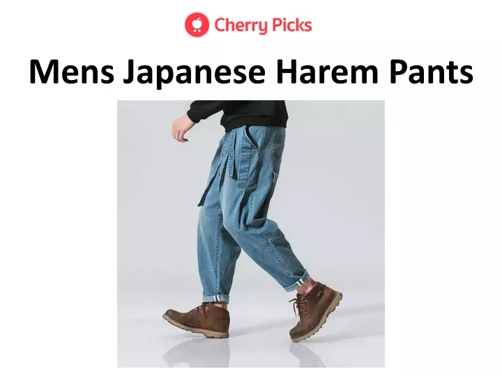 mens japanese harem pants