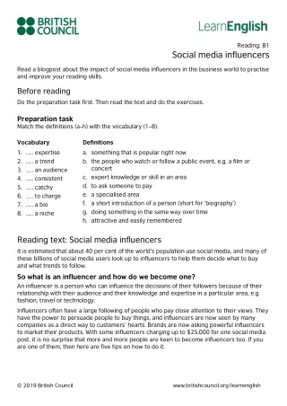 LearnEnglish-Reading-B1-Social-media-influencers