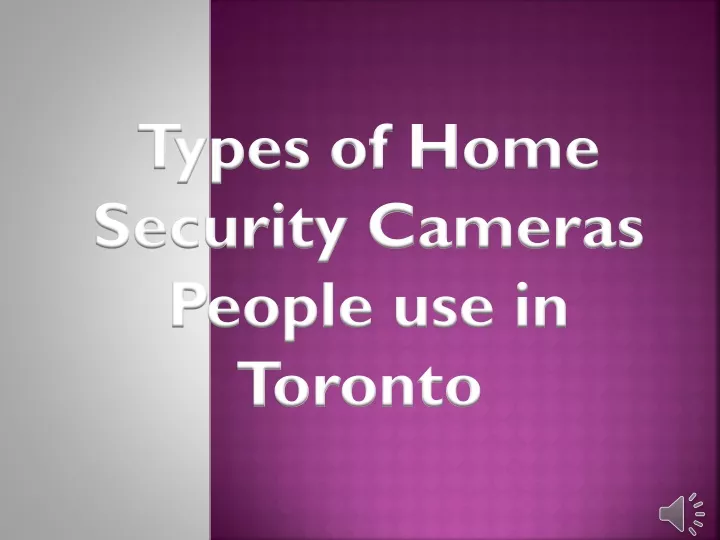 types of home security cameras people