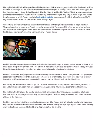 Five Nights at Freddy's 4 Game Review