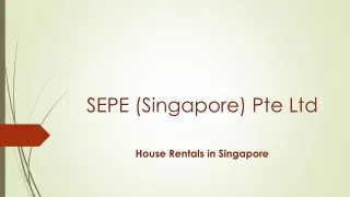 Get Various House Rental in Singapore