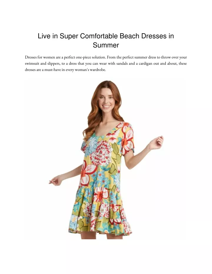 live in super comfortable beach dresses in summer