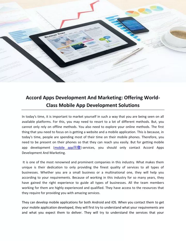 accord apps development and marketing offering