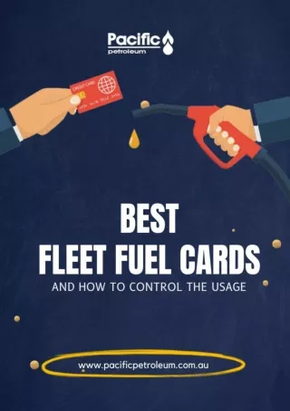 Best Fleet Fuel Cards and How To Control the Usage