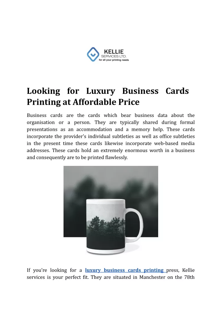 looking for luxury business cards printing