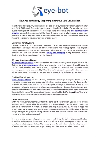 new age technology supporting innovative data