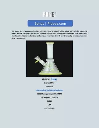 bongs pipeee com