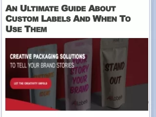 An Ultimate Guide About Custom Labels And When To Use Them