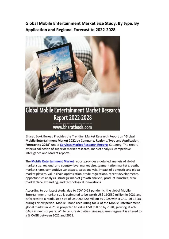 global mobile entertainment market size study