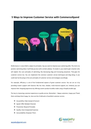 5 ways to improve customer service with