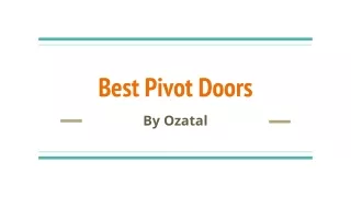 best pivot doors