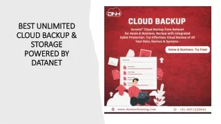 Best Cloud Backup & Storage Provided by Datanet