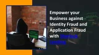 Application Fraud Prevention | Antifraud Solutions | Sherlock Lending