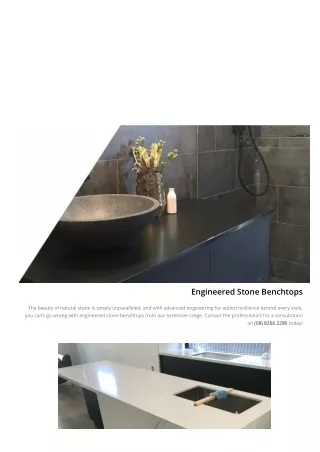 Engineering Stone Benchtops