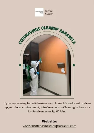 Sarasota Coronavirus Cleaning and Sanitation Services