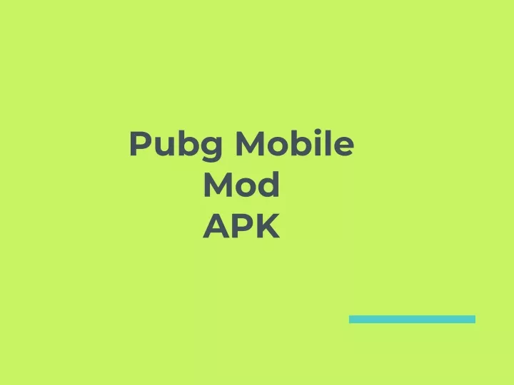 pubg mobile mod apk