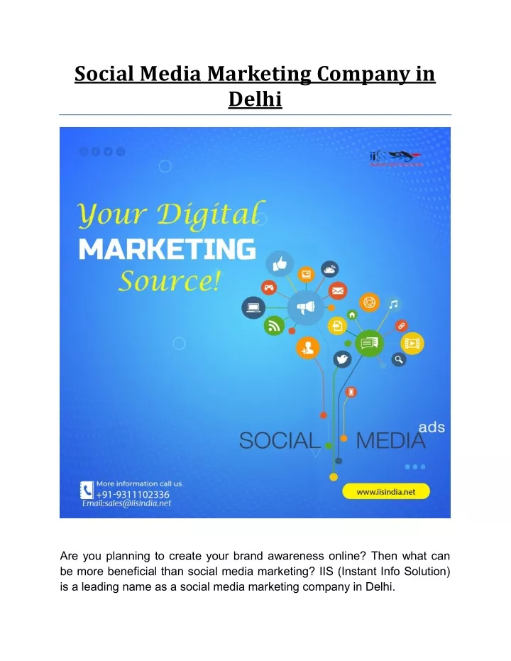 social media marketing company in delhi