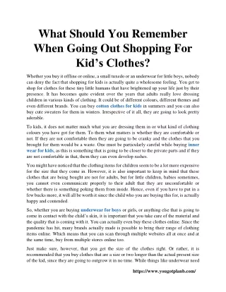 what should you remember when going out shopping