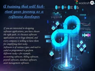 a training that will kick start your journey