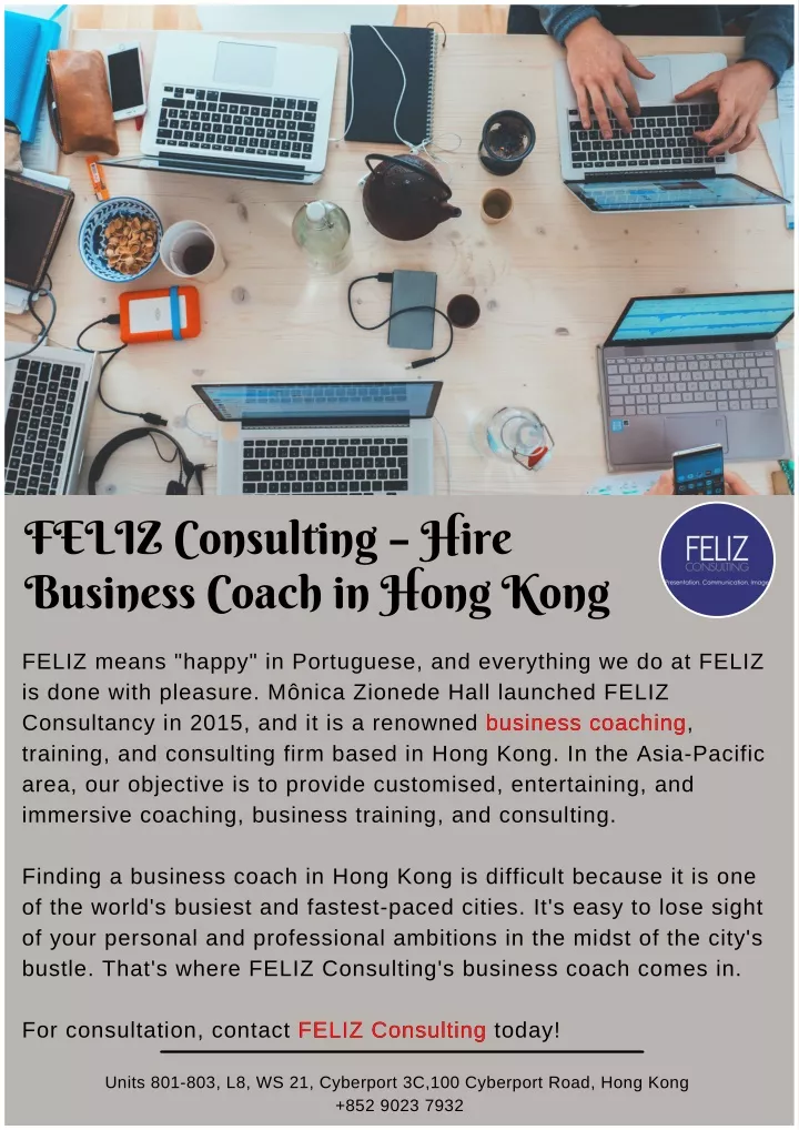 feliz consulting hire business coach in hong kong
