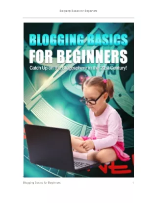 Blogging Basics for Beginners