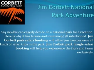 Jim Corbett National Park Adventure