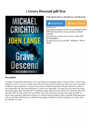 (<E.B.O.O.K. DOWNLOAD^> Grave Descend pdf free
