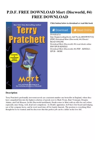 P.D.F. FREE DOWNLOAD Mort (Discworld  #4) FREE DOWNLOAD