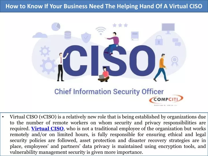 how to know if your business need the helping hand of a virtual ciso