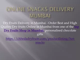 online snacks delivery mumbai