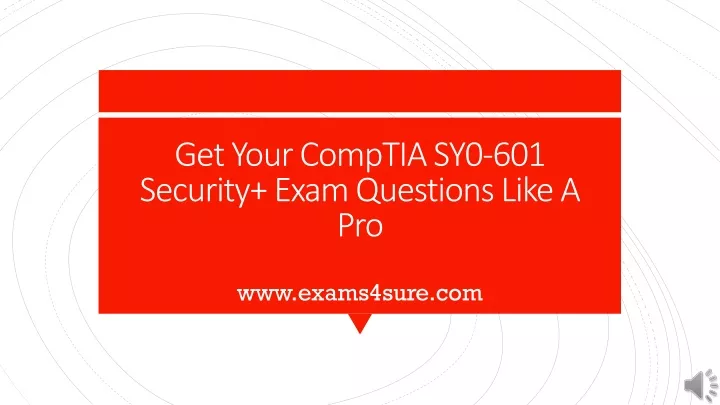get your comptia sy0 601 security exam questions like a pro