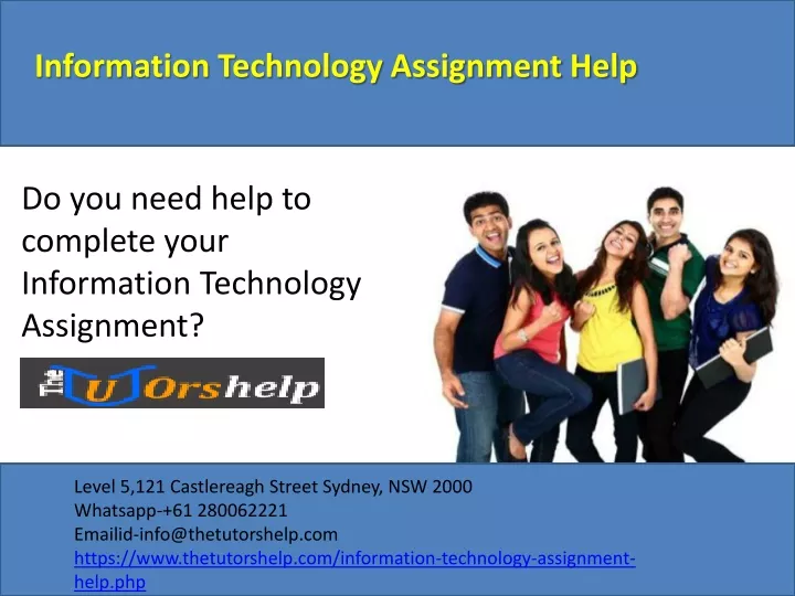 information technology assignment help