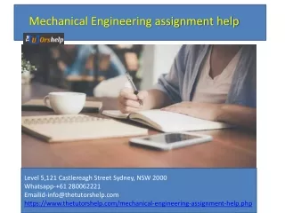 mechanical engineering assignment help