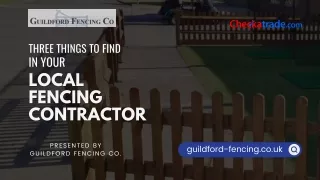 three things to find in your