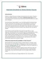 Important Checklists for Perfect Kitchen Faucets - slide 1