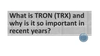 What is TRON (TRX) and why-converted