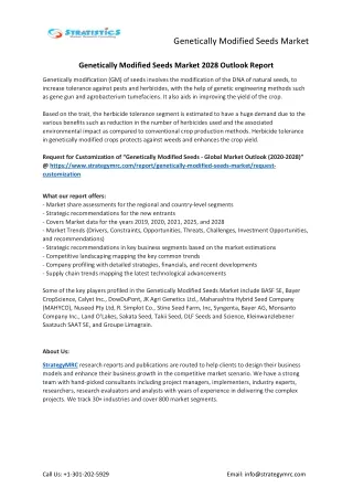 genetically modified seeds market