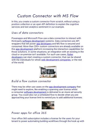 custom connector with ms flow