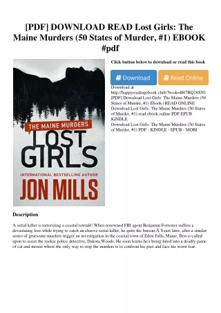 [PDF] DOWNLOAD READ Lost Girls The Maine Murders (50 States of Murder  #1) EBOOK