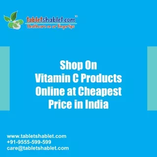 Shop On Vitamin C Products Online at Cheapest Price in India | TabletShablet