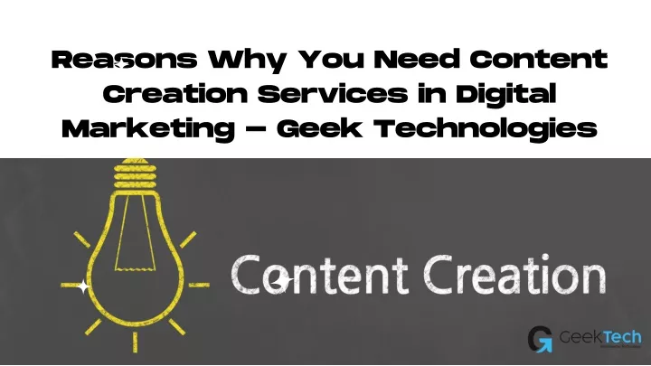 reasons why you need content creation services