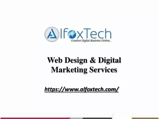 Web Design & Digital Marketing Services | alfoxtech.com