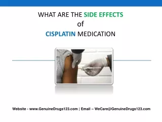 what are the side effects of cisplatin medication