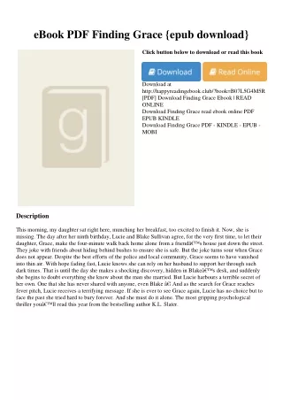 eBook PDF Finding Grace {epub download}