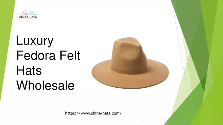 luxury fedora felt hats wholesale