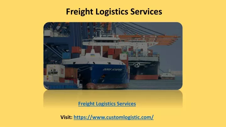 freight logistics services