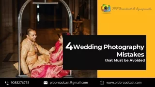 4 Wedding Photography Mistakes that Must be Avoided