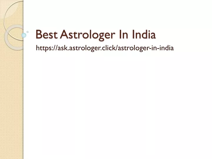 best astrologer in india