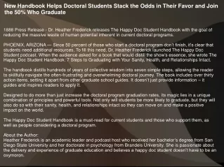 new handbook helps doctoral students stack