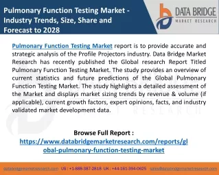 pulmonary function testing market industry trends